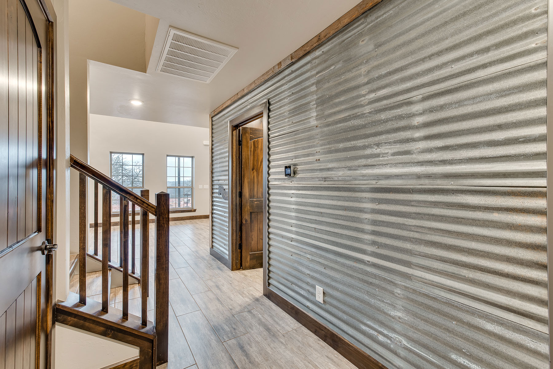 Residential pole barn interior